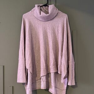 Women's Cowl Neck Sweater - Tan